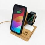 Custom Cork Qi - 3-in-1 Eco Friendly Wireless charger - 2