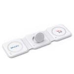 Custom Trio Pro - 3-In-1 Travel Charger With Case - White - 2