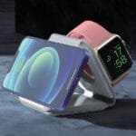 Custom Trio Qi - 3-In-1 Travel Charger - White - 3