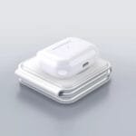 Custom Trio Qi - 3-In-1 Travel Charger - White - 4