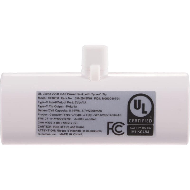 200 mAh Power Bank with Type-C Tip - 4