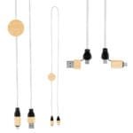 Custom 3' 60w Bamboo & Rpet Fast Charging Cable - 4