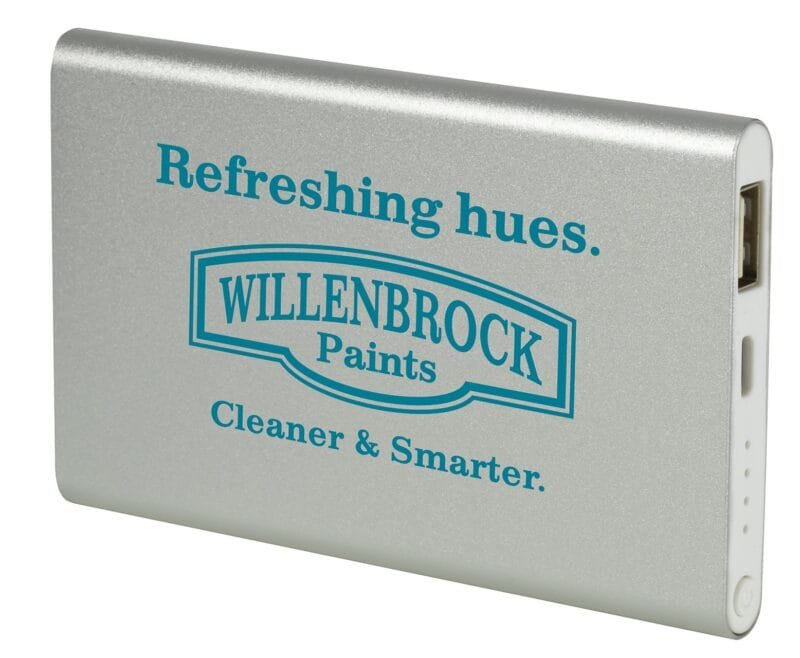 Custom Good Value™ Compact Aluminum Power Bank 4000 mAh - 2