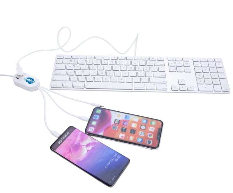 Custom Good Value™ DualLink Charging Cable 2A with USB Hub - 3