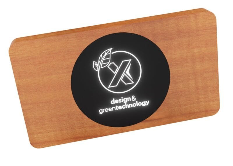 Custom SCX Innovative Design™ Bamboo Wireless Power Bank 10