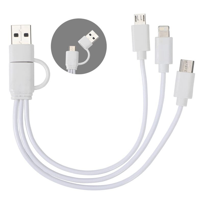 Custom Tribune 3-in-1 Charging Cable - 1