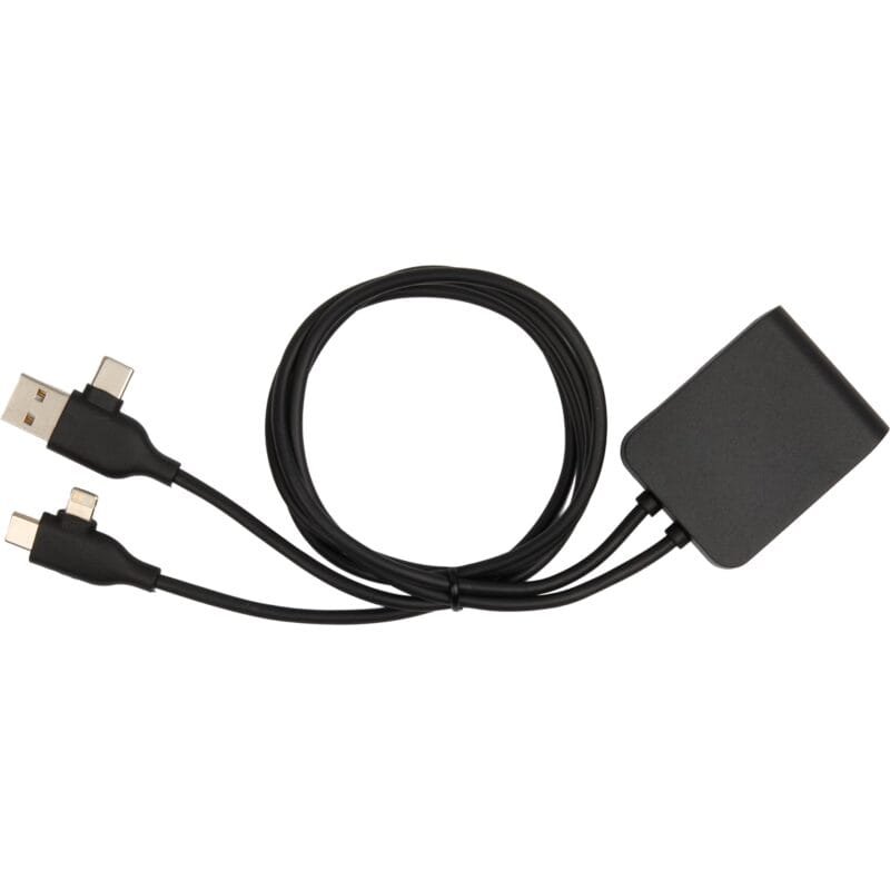 Custom 5-IN-1 Charging Cable with USB-A/C Hub - 4