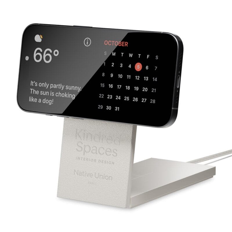 Custom Native Union Rise 2-IN-1 Qi2 Wireless Charger - Sandstone - 2