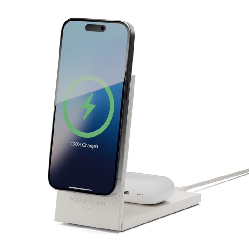 Custom Native Union Rise 2-IN-1 Qi2 Wireless Charger - Sandstone - 3
