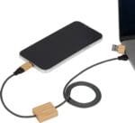 Custom FSC® 100% Bamboo 5-in-1 100W Laptop Charging Cable - 4
