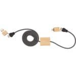 Custom FSC® 100% Bamboo 5-in-1 100W Laptop Charging Cable - 5