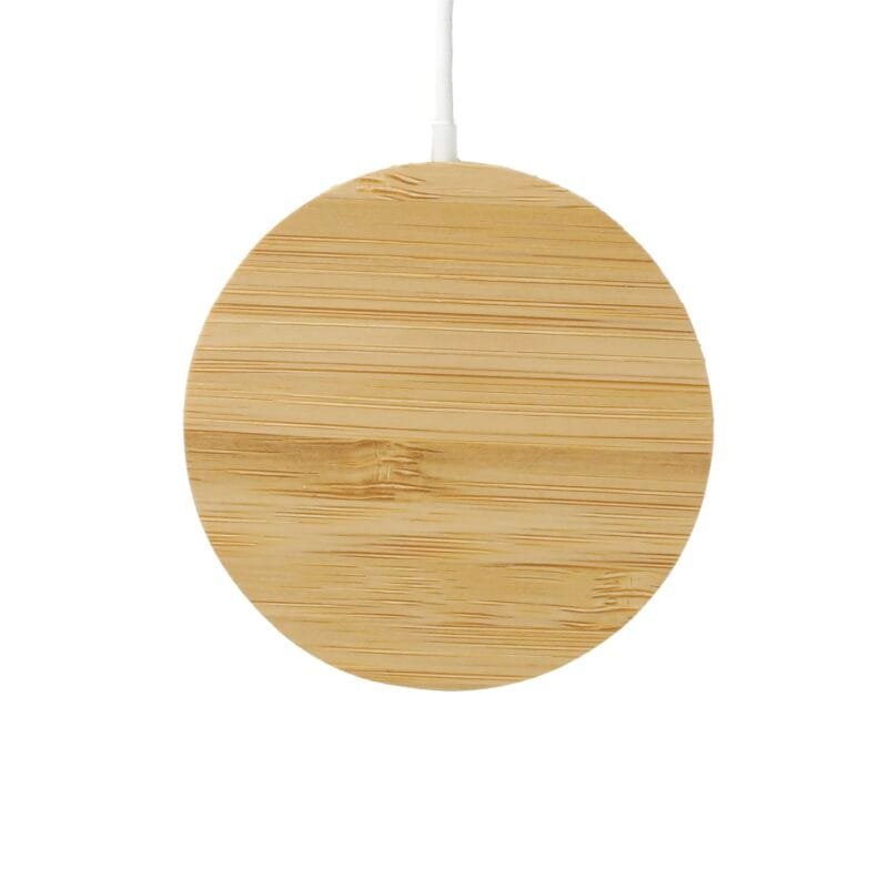 Custom FSC® 100% Bamboo MagClick™ Fast Wireless Charging Pad - 1