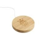 Custom FSC® 100% Bamboo MagClick™ Fast Wireless Charging Pad - 4