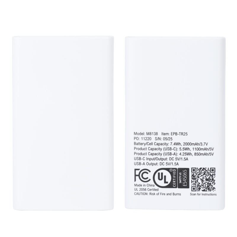 Custom Triumph 2000mAh UL-Listed Power Bank - 7