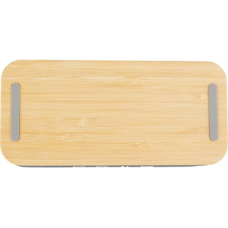 Custom Boost Fabric and Bamboo Wireless Charging Speaker - 7