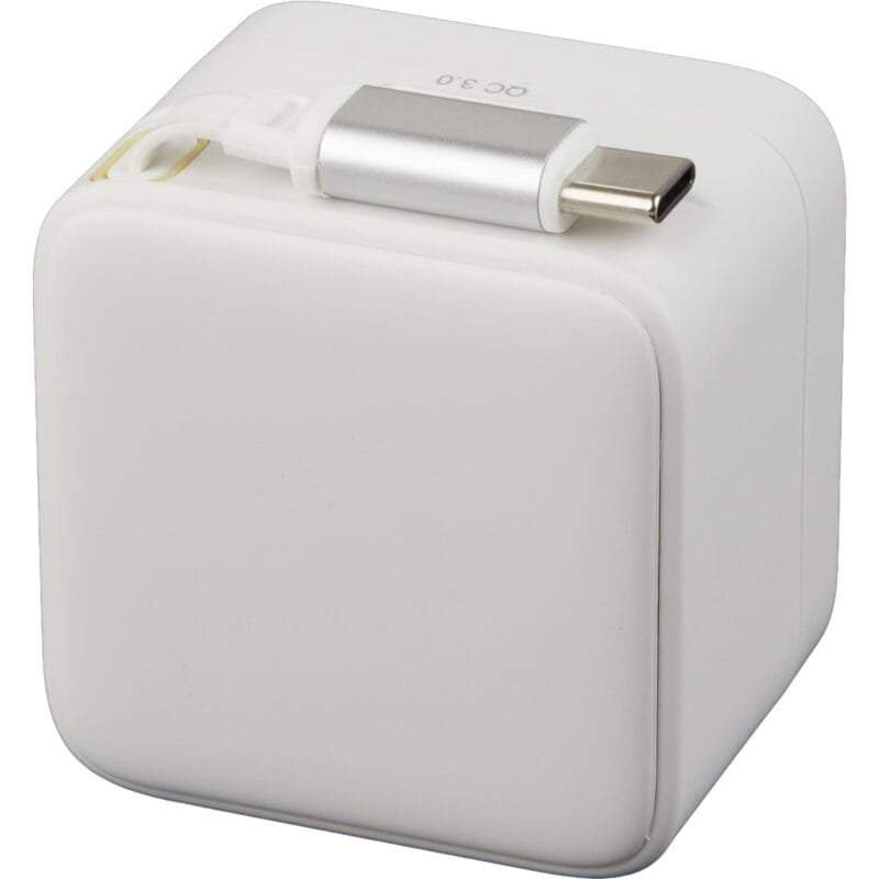 Custom ETL Listed 20W Wall Charger with Retractable Cable - 3