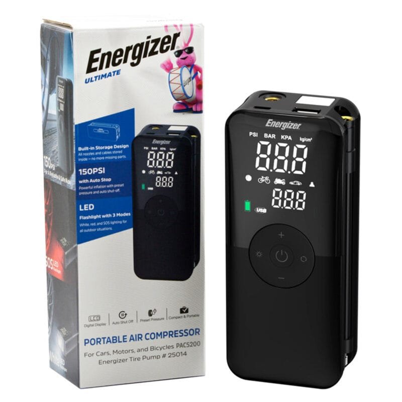Custom Energizer® Tire Pump And Power Bank - 2