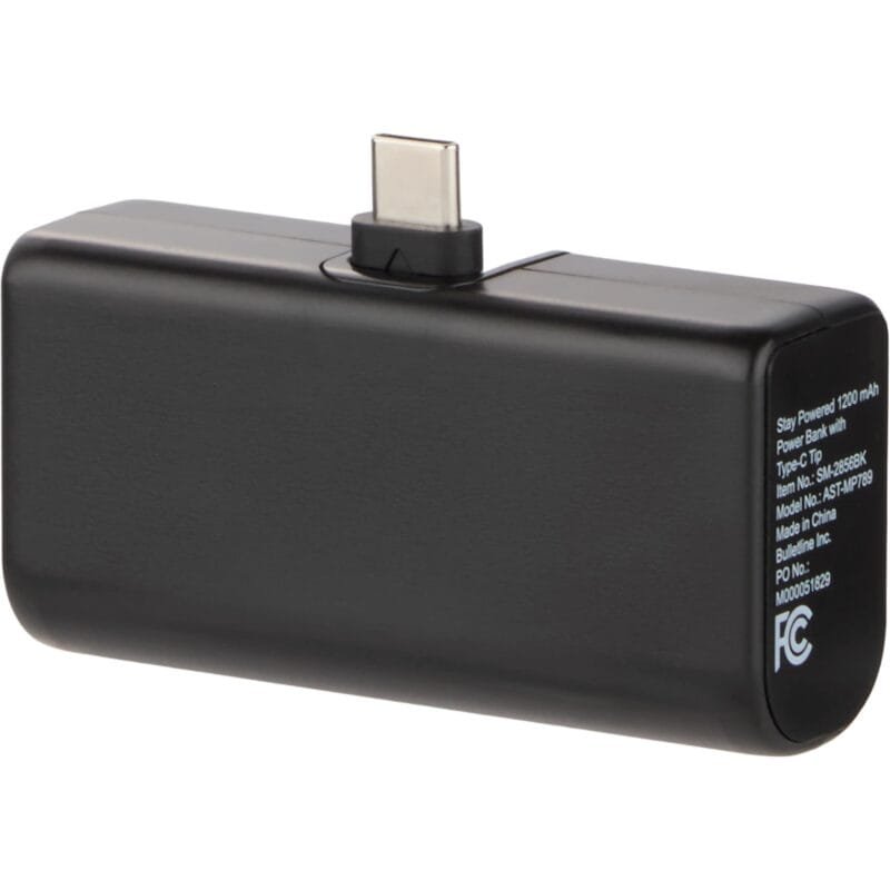 Custom Stay Powered 1200 mAh Power Bank with Type-C Tip - 4