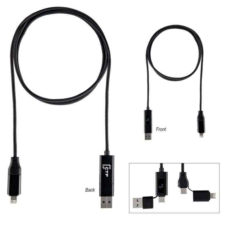 Custom 100w Dual Input Fast Charging Cable - 2