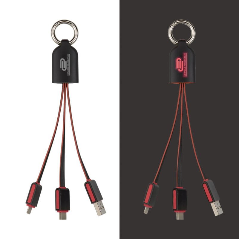 Custom 3-in-1 Light Up Charging Cables - 4