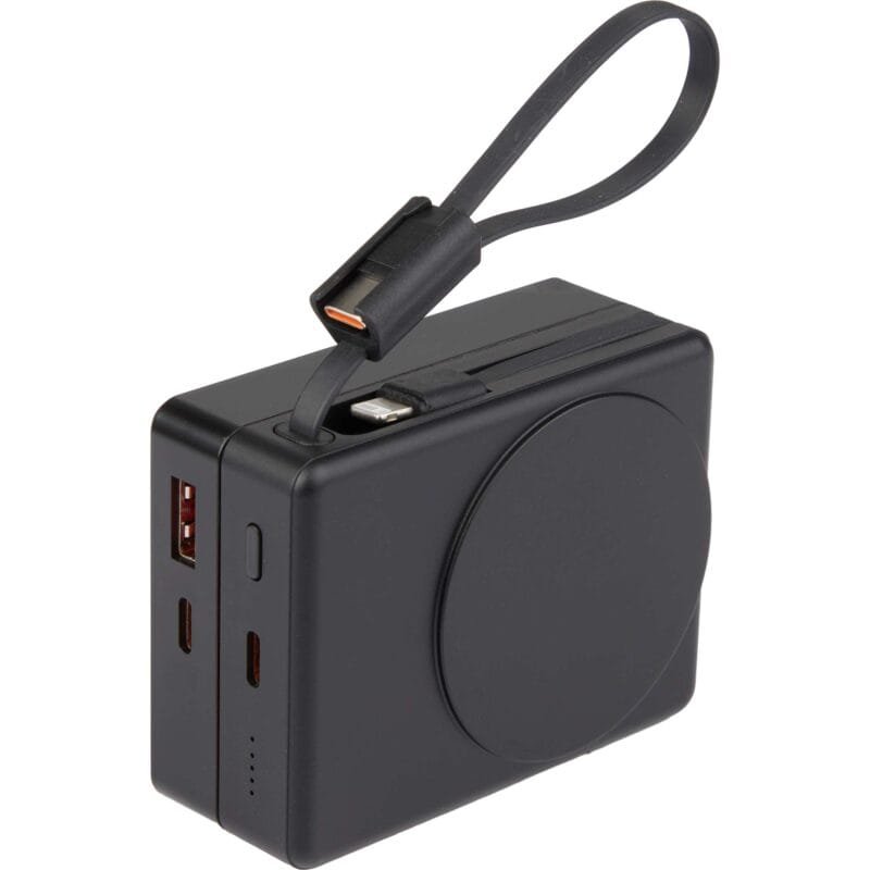 Custom 5000 mAh 15W MagClick Power Bank with Wall Charger - 7