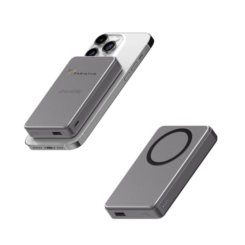 000 Mah Phonesuit® Elite Mag Qi2 Wireless Battery Pack & Portable Pocket Charger - 1