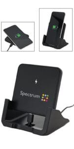 Custom 10W Wireless Charger Pad and Phone Stand