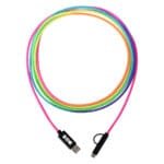 Custom 3-in-1 10' Rainbow Braided Charging Cable