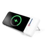 Custom 4500mAh Dual Connector Capsule Power Bank w/Stand - 5