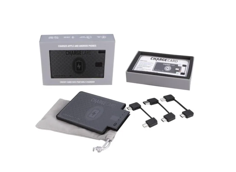 Custom AquaVault® ChargeCard Power Bank 2