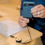Custom Bamboo Retractable 3-in-1 Charging Cable - 6