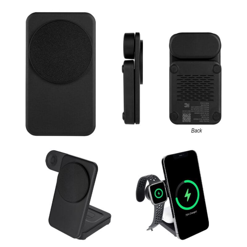 Custom Foldable Rabs Magnetic Wireless Charger - 1
