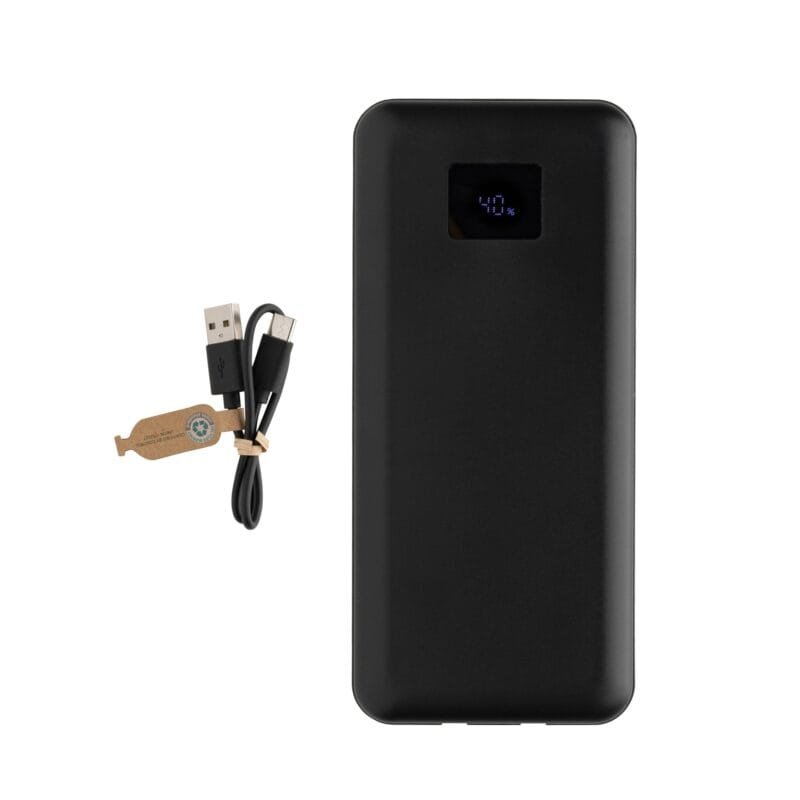 Custom Gridley rPlastic 20000 65W Laptop Powerbank - Black - 1