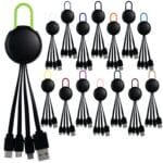 Custom Light Up Logo Clip 3" 1 Charging Cable - 1