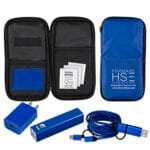 Custom "Los Altos" Cell Phone Charger Travel Kit - 8