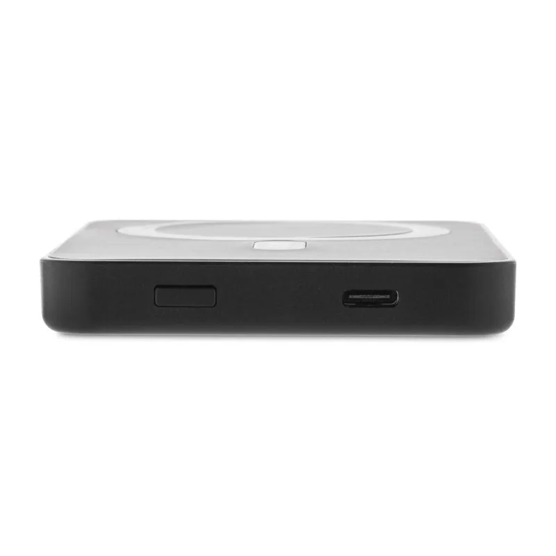 Custom Magnetix Recycled Plastic 5000 mAh Magnetic Powerbank - Black - 5
