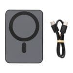Custom Magnetix Recycled Plastic 5000 mAh Magnetic Powerbank - Black - 6