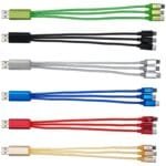 Custom Metallic 3" 1 Charging Cable - 1