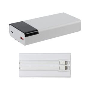 Custom Pemberley 65W 20000mAh Power Bank for Laptops with Built-In Cables