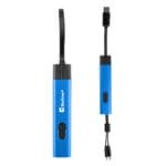 Custom Recycled Aluminum Retractable Travel Charging Cable - 6