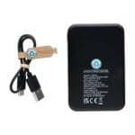 Custom Recycled Plastic 5.000 mAh Powerbank - Black