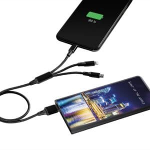 Custom SCX Innovative Design™ Full-Color Illuminated Power Bank Slim 5000 mAh