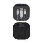 Custom Tetra 4-in-1 Charging Cable With Recycled ABS Case & Built-In Phone Stand - 2