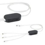 Custom Triumph 3-in-1 Charging Cable with 4-Port USB Hub and Recycled Casing - 3