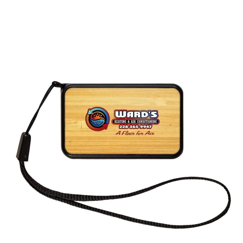 Custom UL 1000mAh NanoCharge Bamboo Power Bank - 3