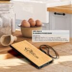 Custom UL Bamboo Power Bank - 5