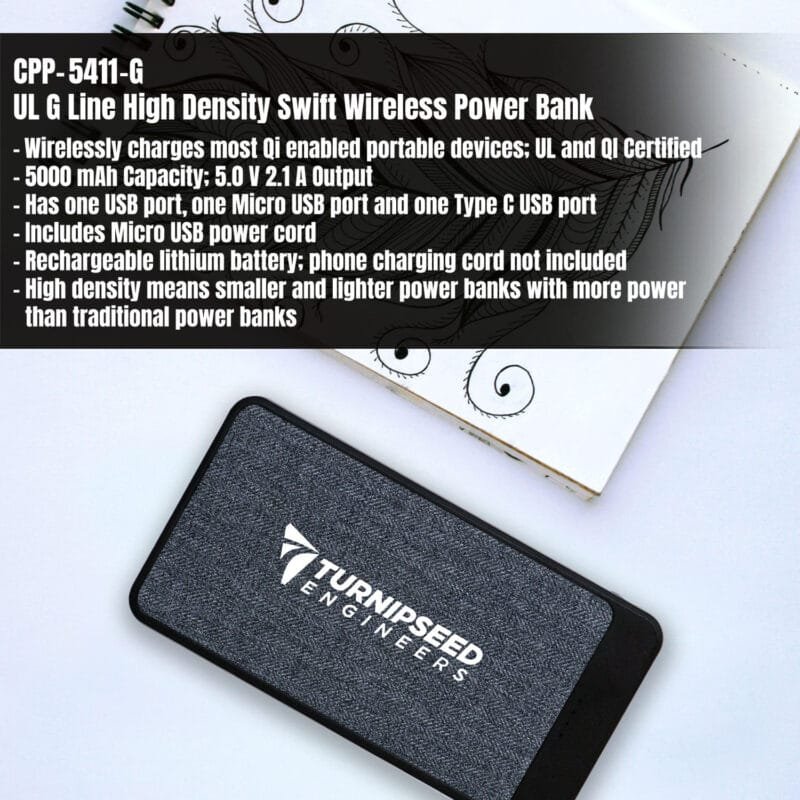 Custom UL G Line High Density Swift Wireless Power Bank - 4