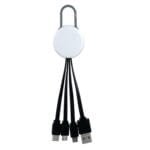 Custom White Colorful Clip 3" 1 Charging Cable - 7