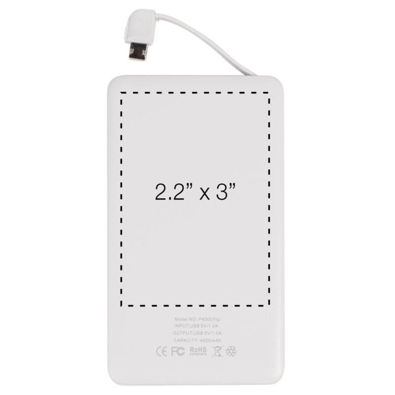 Custom iTwist 4000mAh 4" 1 Power Bank - 2