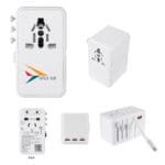 Custom 35w International Travel Adapter & Charging Cable - 3